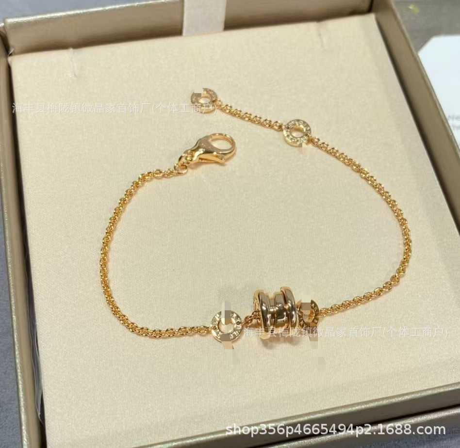 高版宝家S925纯银满钻小蛮腰手链女轻奢气质小众设计高级网红手链