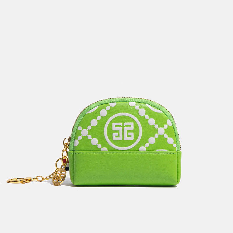 2025夏季新款小清新印花钥匙扣小巧玲笼百搭零钱包卡包女厂家直销