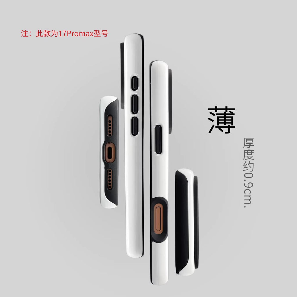 跨境POD菲林二合一磁吸手机壳来图定 制适用苹果17保护套批发外贸