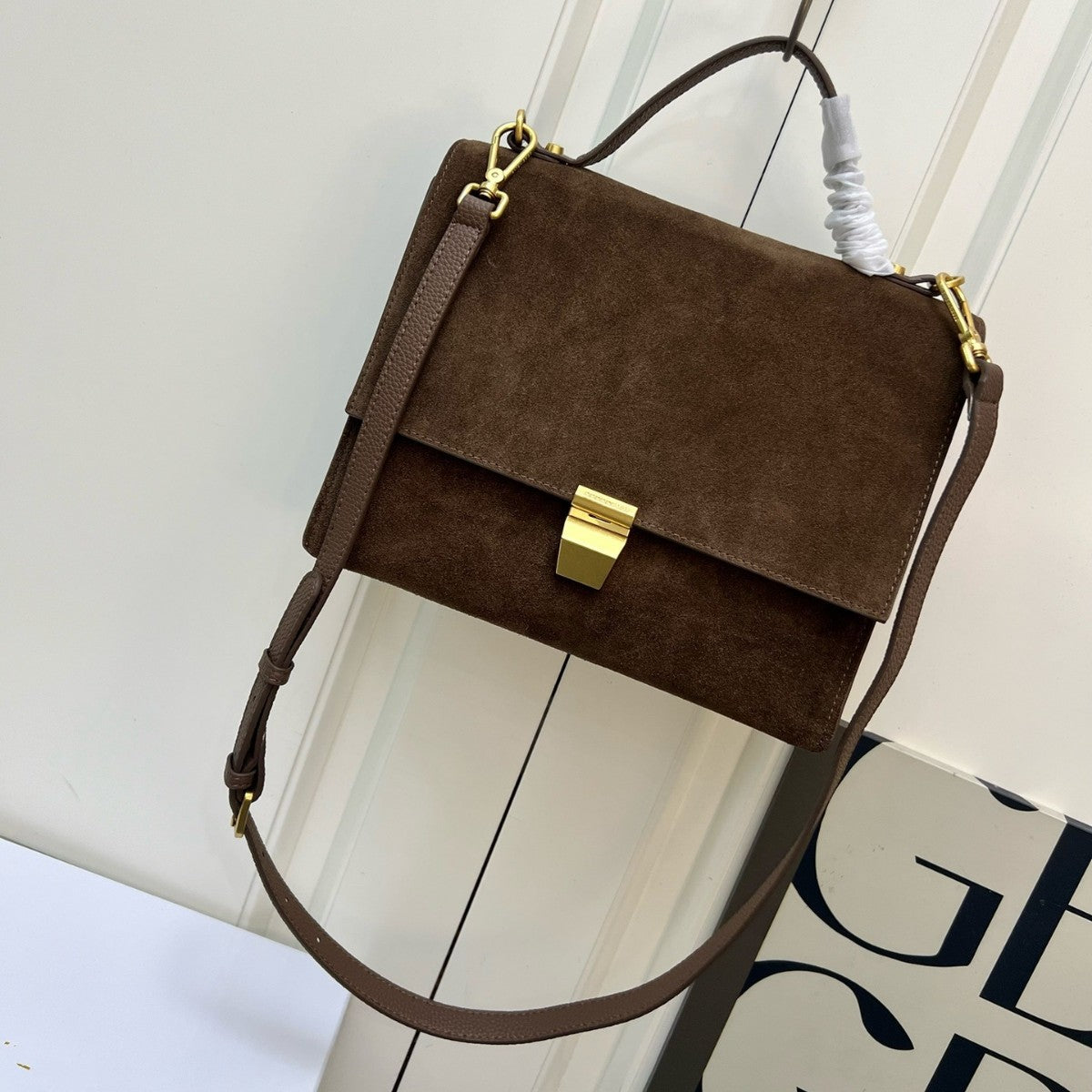 可奇奈医生包大容量通勤包高级感单肩斜挎包复古女包小众百搭代发