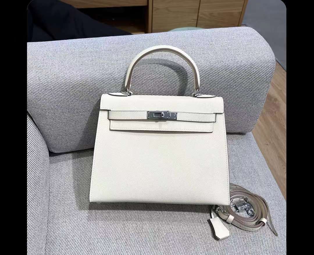 手提包新款2024潮流时尚百搭凯利包质感手掌纹手机包单肩斜挎包女