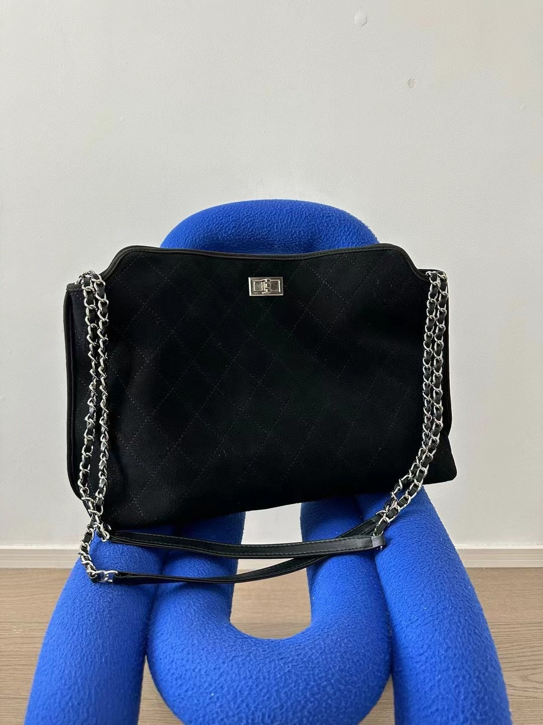 2023秋冬新款小香包复古磨砂皮大容量链条托特包单肩斜挎大包