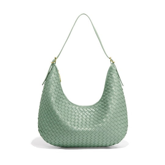 韩版大容量定制手工编织包包女时尚单肩腋下包休闲百搭手提托特包