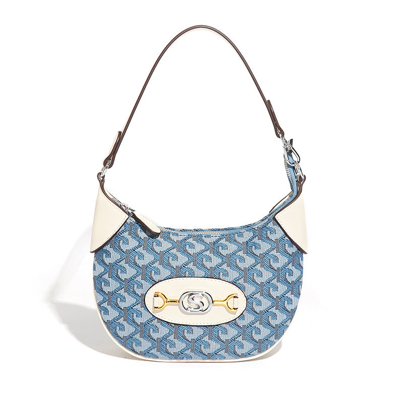 网红同款月牙包高级感小众初春新款豌豆包潮流百搭质感女士单肩包