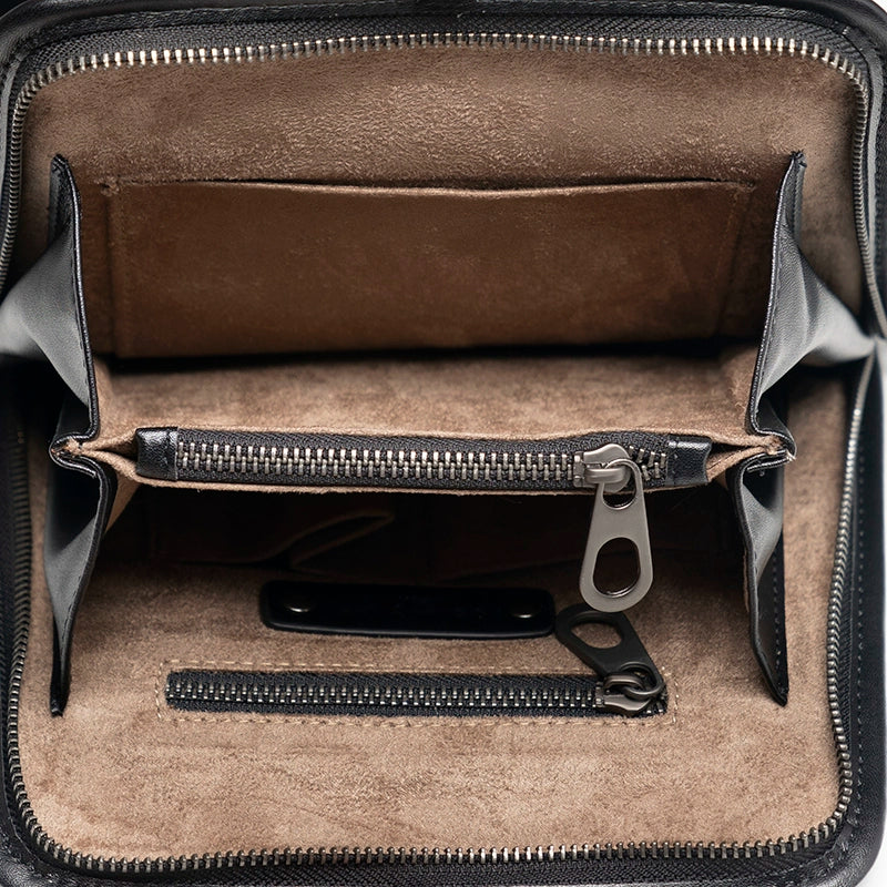 x&bv男包真皮背包单肩包斜挎包男士休闲牛皮编织竖款时尚小平板包