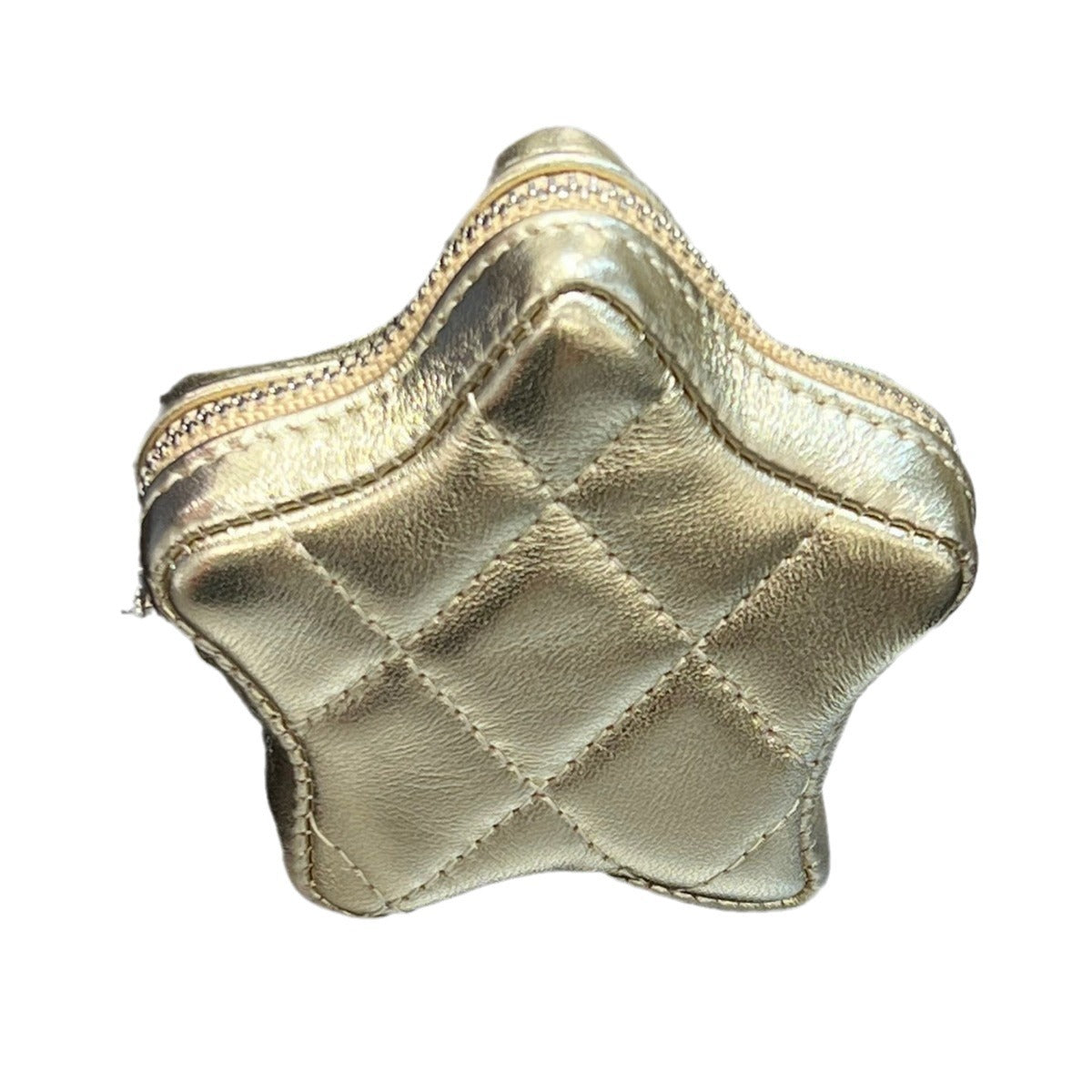 头层牛皮星星配饰包腰包链条包挂饰装饰真皮银色小包包单肩斜挎包