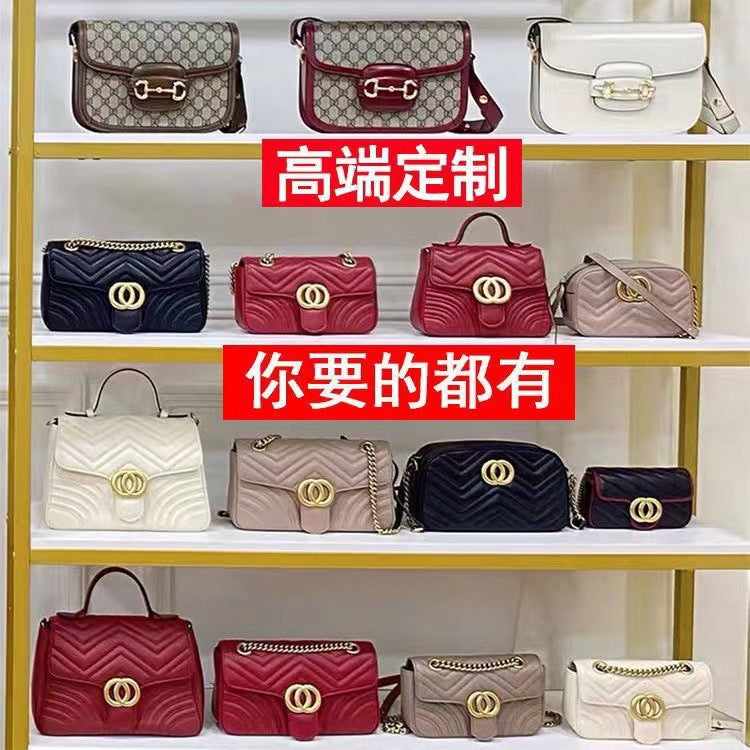 代发 驴包包老花carryall子母包购物袋真皮tote手袋斜挎单肩女包