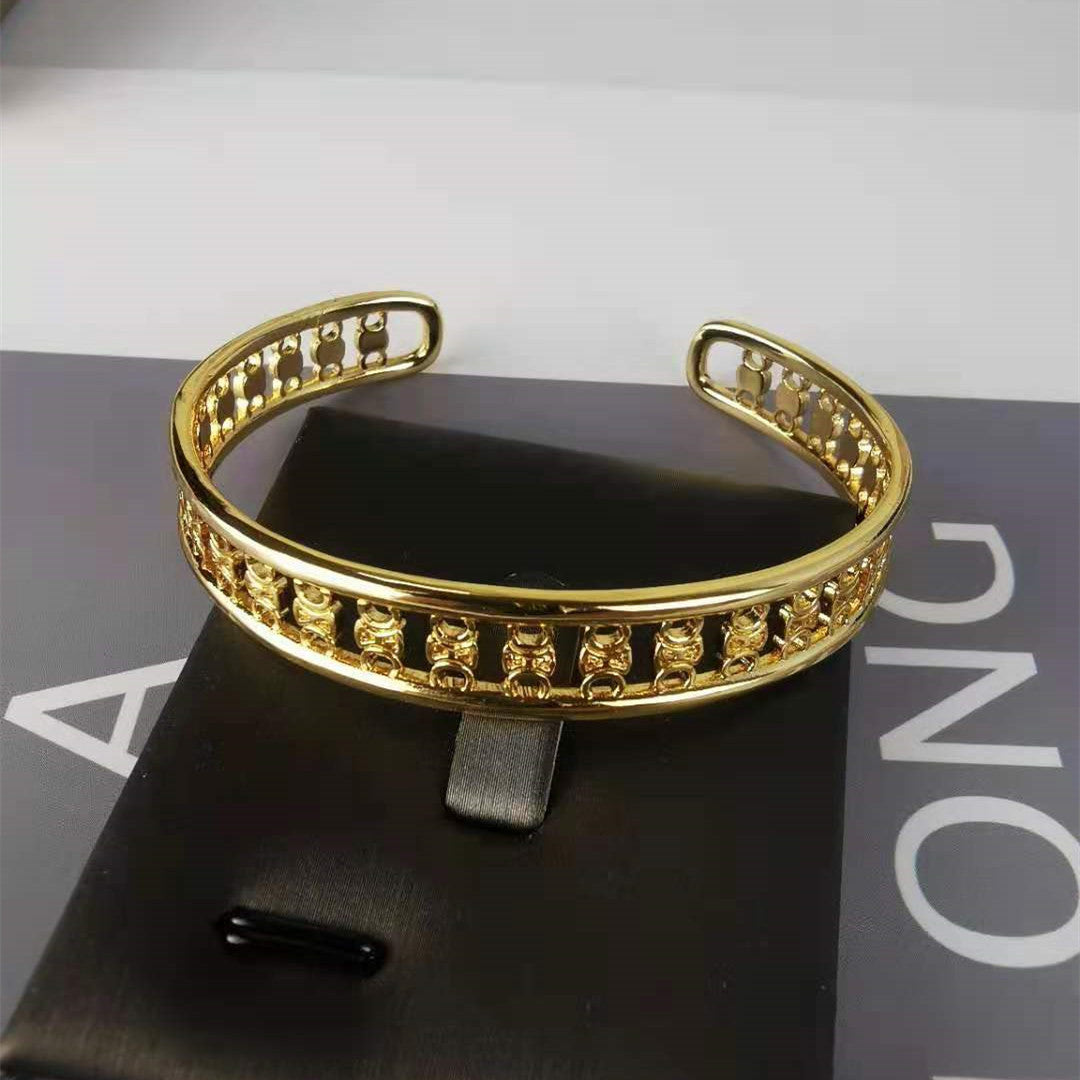 赛家新款凯旋门耳圈欧美手环复古vintage中古圈圈凯旋门耳环手镯