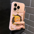 睡帽星星人跨境液态大视窗适用苹果17Promax手机壳iPhone16软硅胶