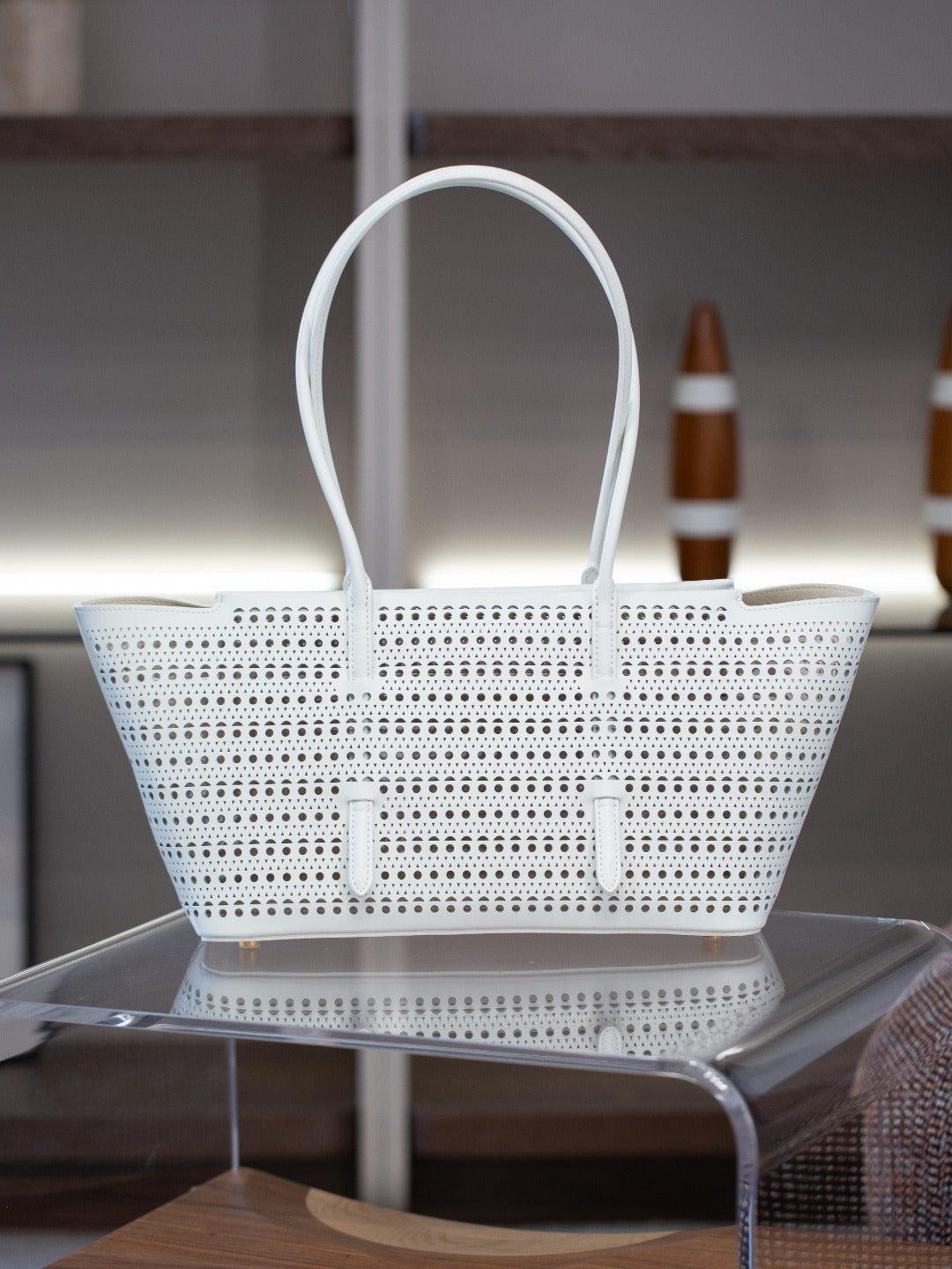 2025新款韩版时尚大容量镂空设计单肩子母包休闲百搭托特包包