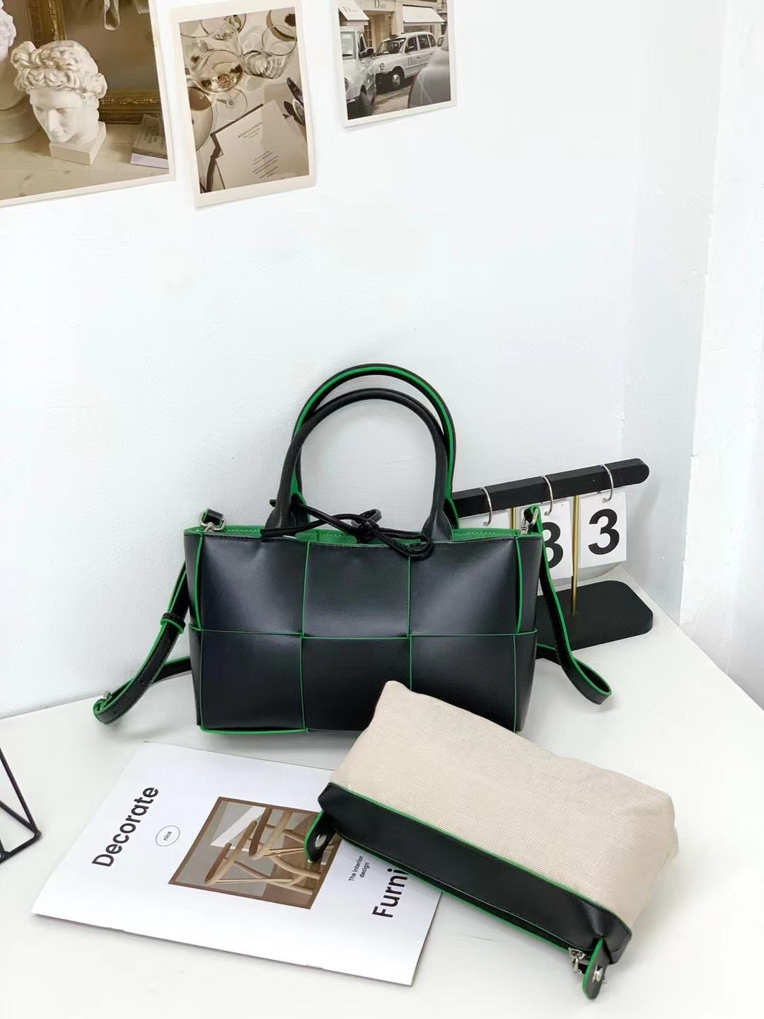 大容量编织手提包包女2023新款高级质感单肩腋下包时尚通勤托特包