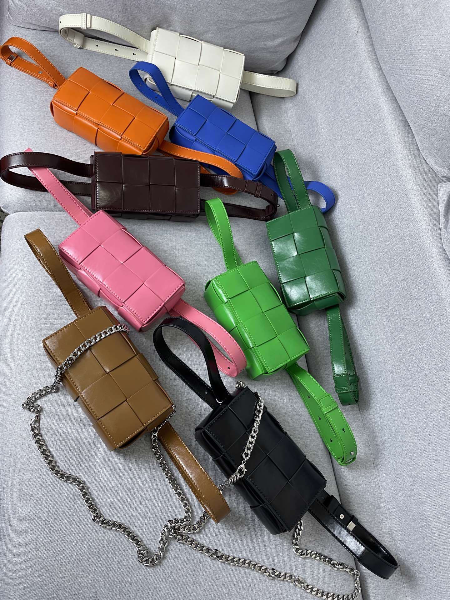 编织斜挎包腰包2022新款潮春夏时尚小包包女包手提众百搭单肩包