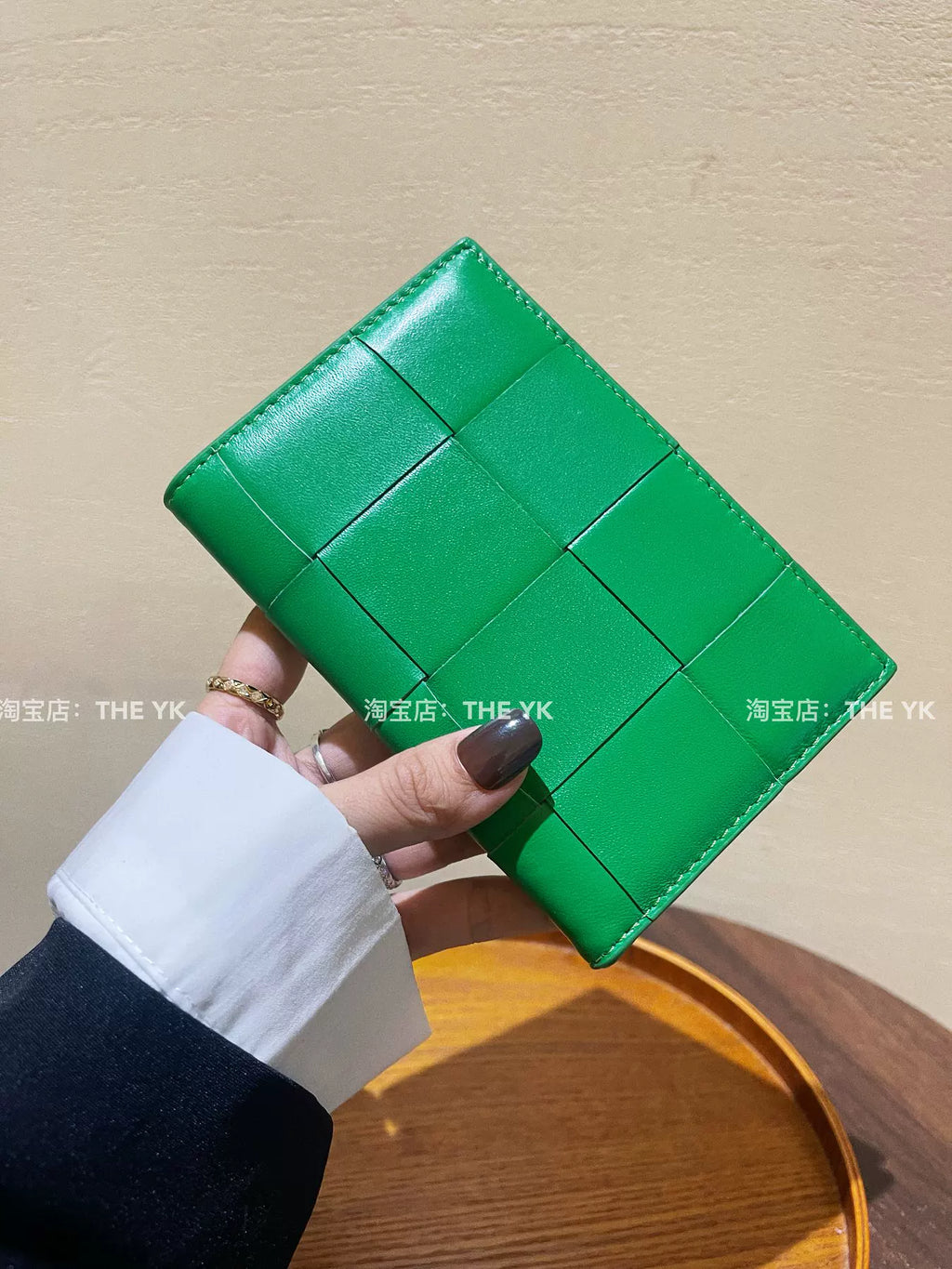 羊皮编织护照包女士简约机票护照收纳本保护套多功能证件卡零钱包
