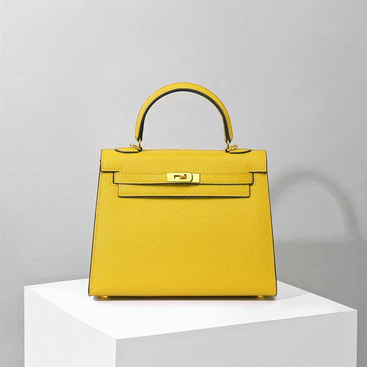 手掌纹凯利包女真皮包包大容量牛皮手提包通勤斜挎单肩包秋冬热销