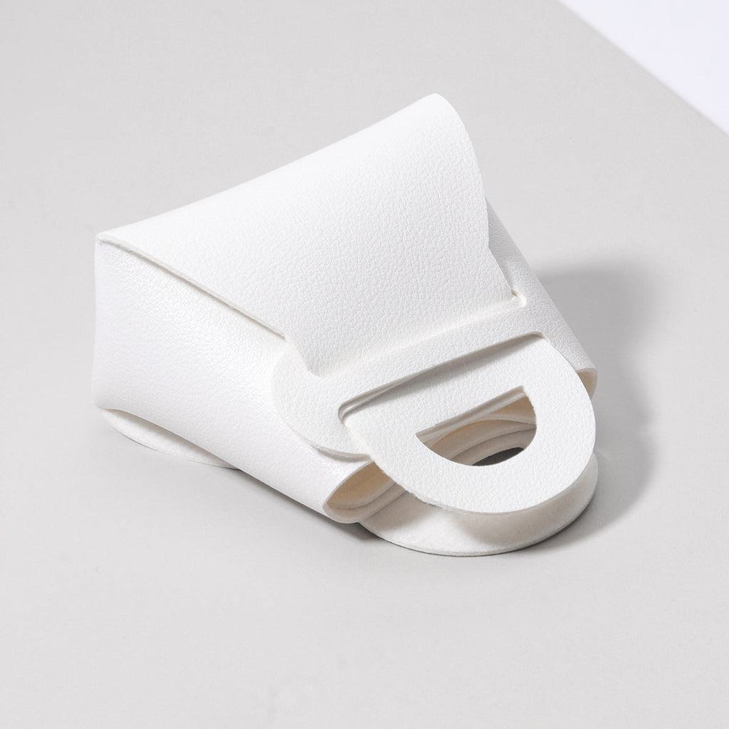 春夏新款迷你小PU皮包挂饰汽车钥匙扣儿童书包少女包包挂件白色