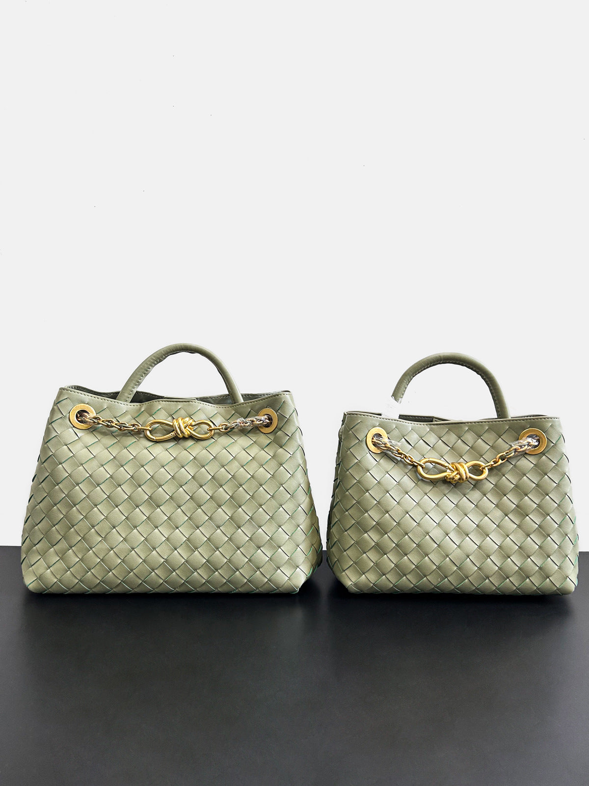 2024夏季新款编织蝴蝶结大容量真皮双肩女包单肩斜跨手提包