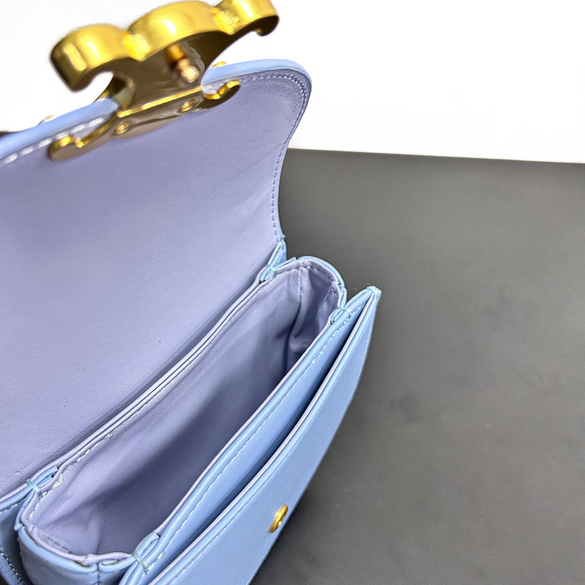 2023新款头层牛皮凯旋门手提包真皮马鞍包时尚百搭单肩斜挎小包包