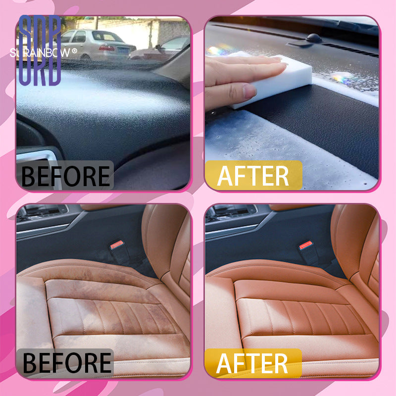 跨境专供泡沫内饰清洗剂汽车座椅真皮车内顶棚去污清洁剂免洗神器