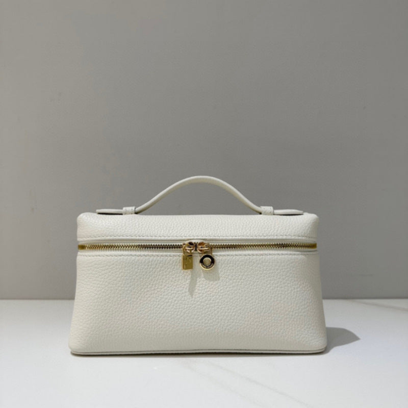 跨境LP饭盒包lp19盒子包真皮女包gigi同款piana手提单肩斜跨包女