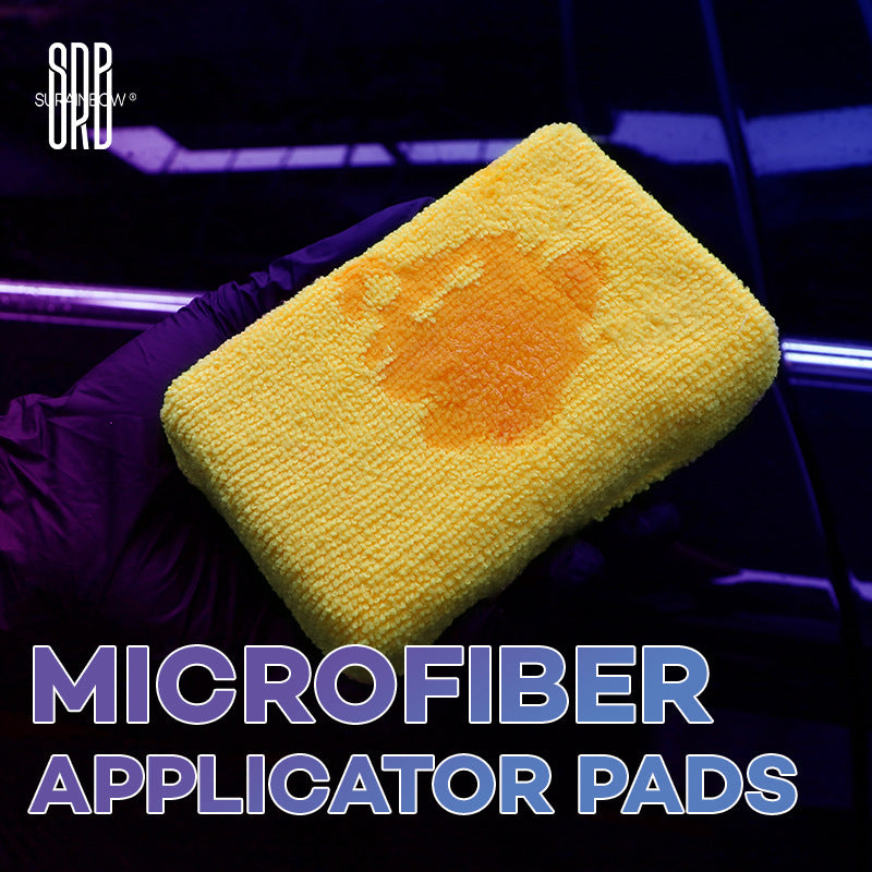 跨境专供汽车沙发真皮椅仪表上光超细纤维海绵块抛光清洁洗车海绵