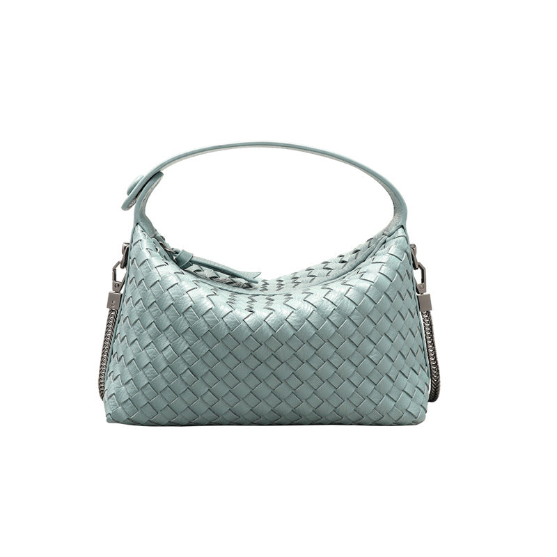 外贸批发手工编织女包清新甜美手提饭盒包时尚潮流百搭单肩斜挎包