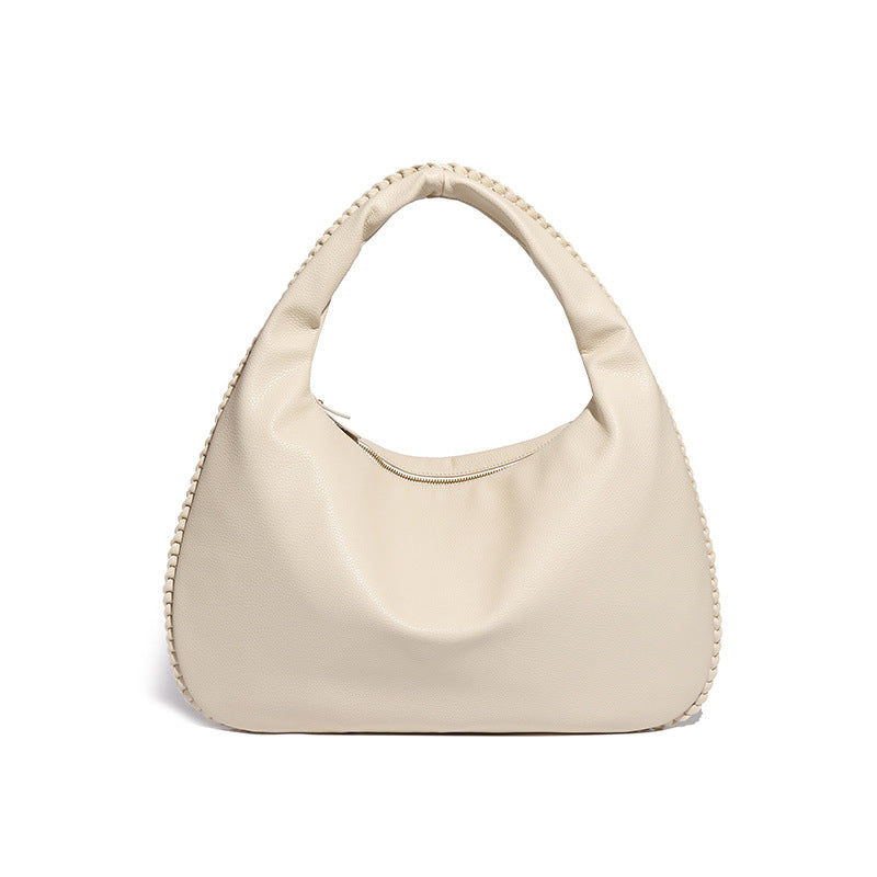 外贸跨境秋冬新款大容量月牙包时尚手提饺子包高级感女单肩腋下包