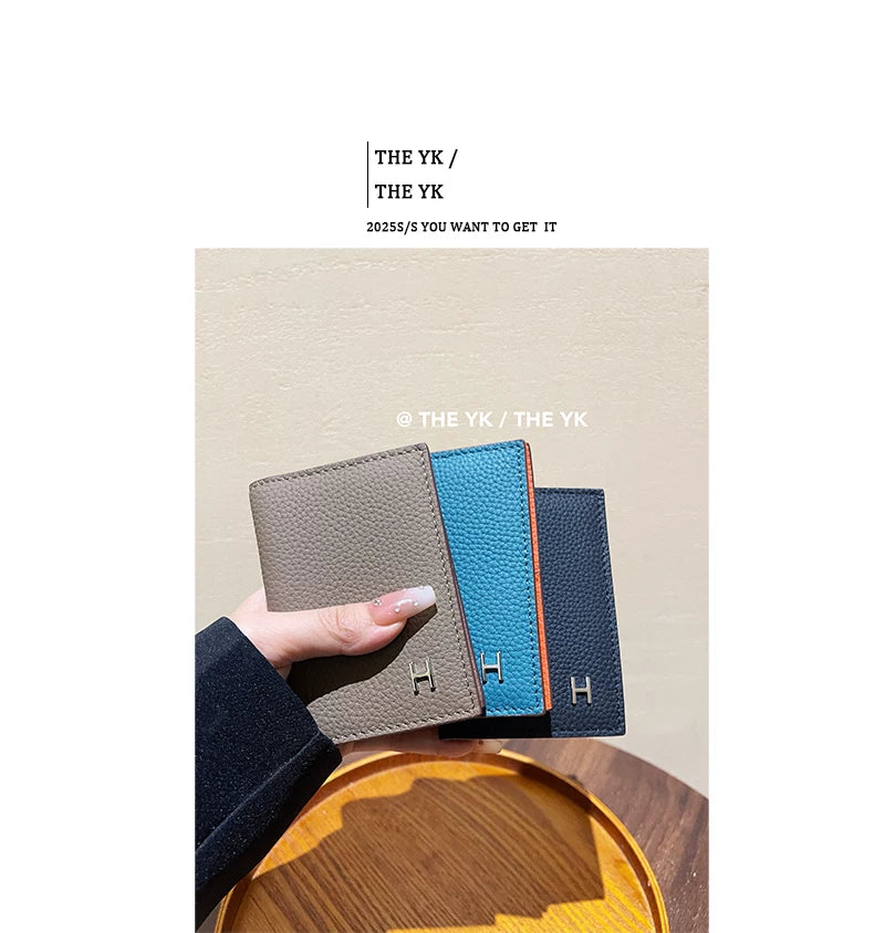 真皮卡包卡夹证件包多卡位薄款零钱包简约时尚翻盖卡套迷你钱包