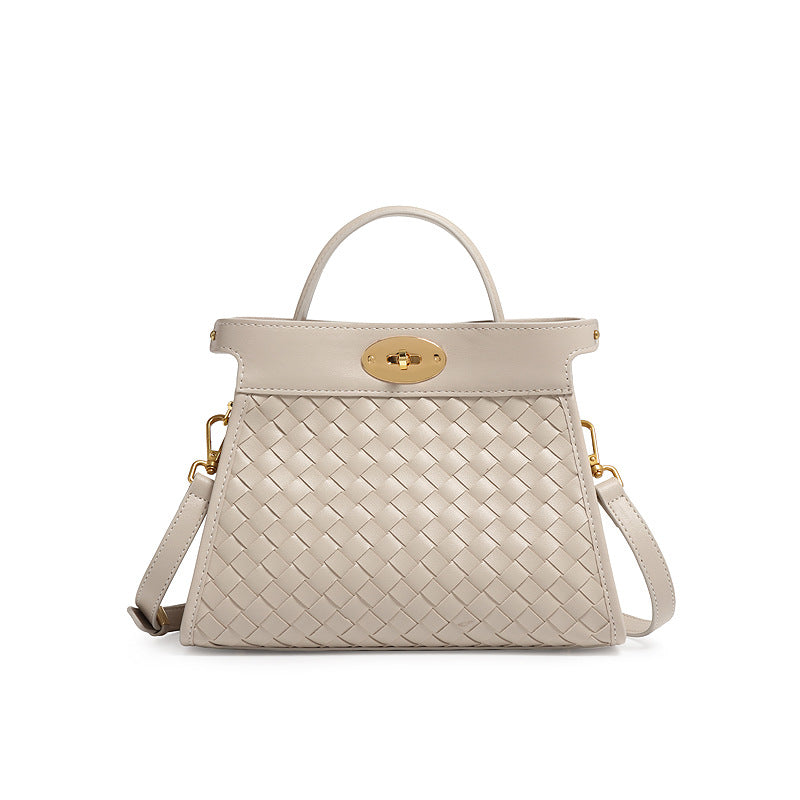 质感潮流手提包时尚编织包包高级感精致斜挎包韩版女士简约单肩包