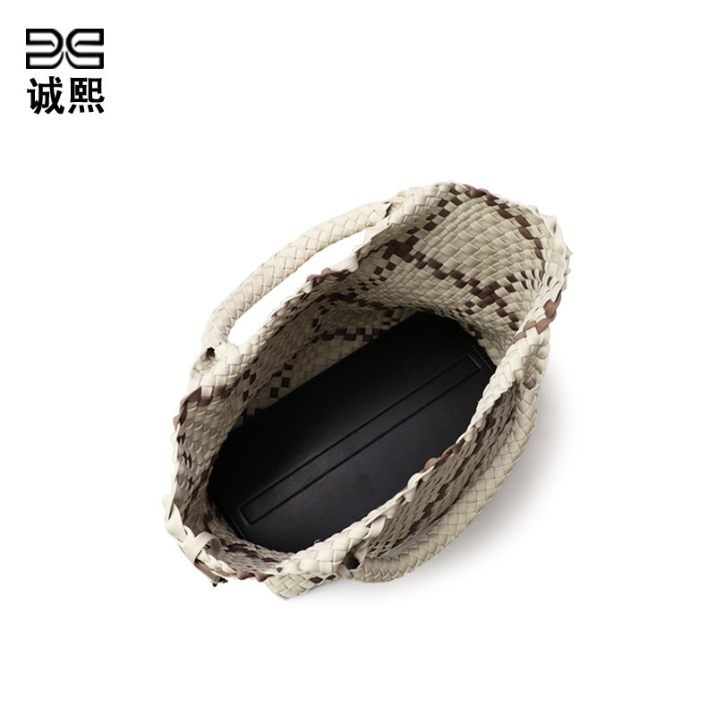 直播爆款手工编织女包包时尚潮流百搭清新腋下包大容量子母托特包