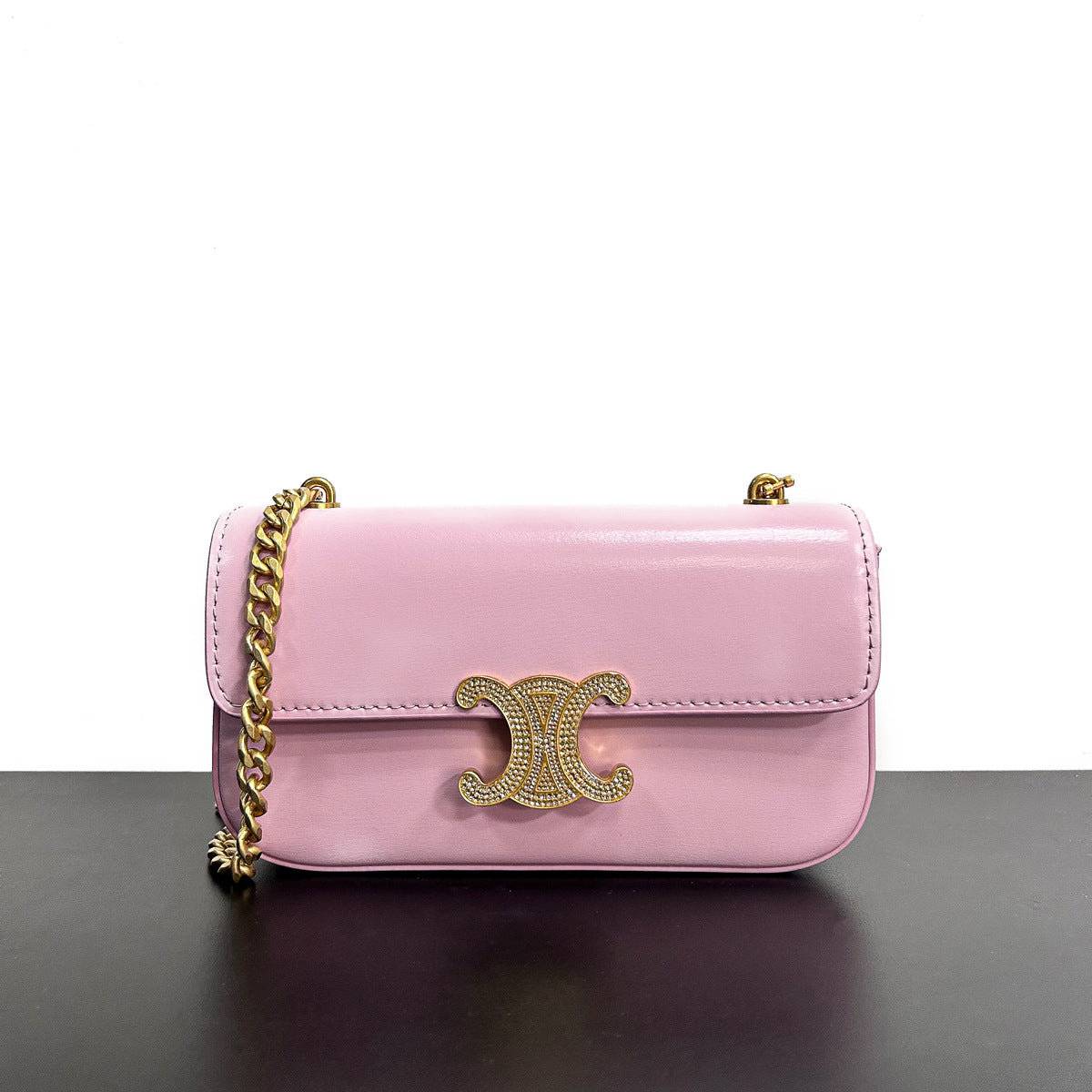 凯旋门包包复古腋下包豆腐包女2023新款单肩链条法棍包甜酷