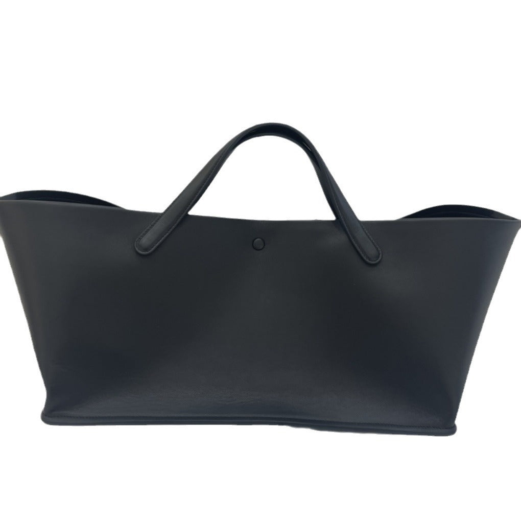 法式小众包包真皮女士手提包休闲百搭高级感大容量通勤斜挎托特包