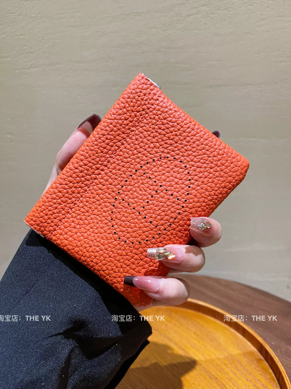 H家真皮零钱包togo牛皮镂空卡包车钥匙口红收纳包迷你精致证件包