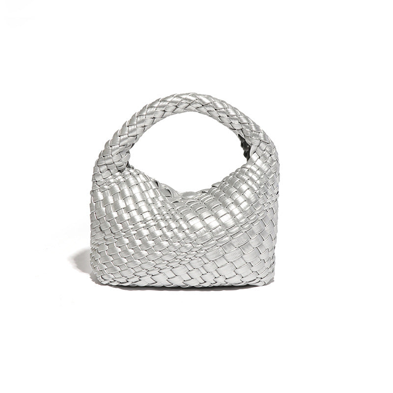 工厂编织菜篮子女包小巧复古休闲单肩斜挎饭盒包手提女包一件代发