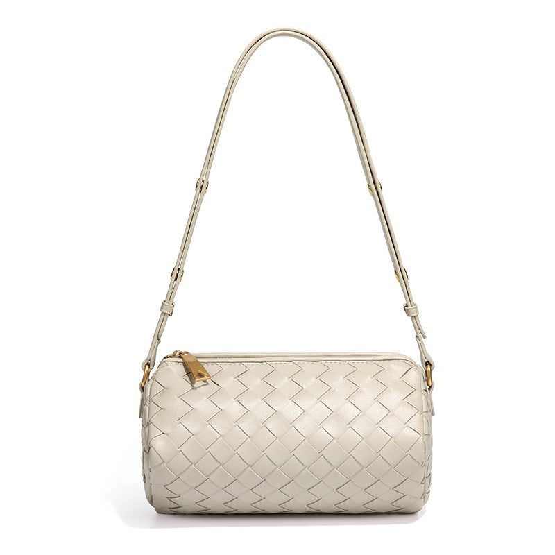 百搭韩版小众单肩腋下女包编织潮流复古手提相机包休闲斜挎笔筒包