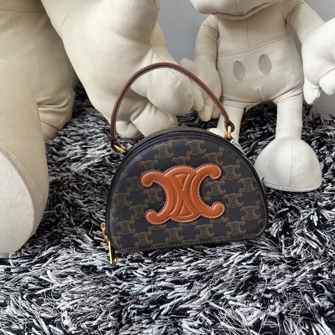 小众百搭印花包包女2024冬新款时尚质感斜挎小包洋气手提单肩女包