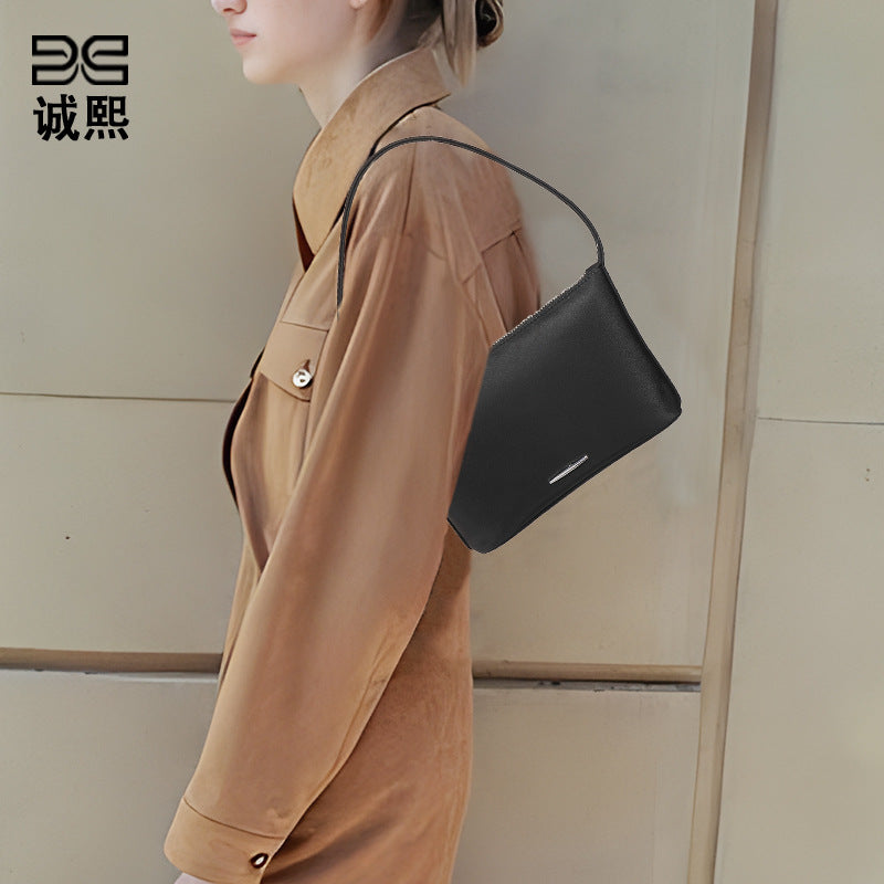 秋季质感迷你小方包时尚百搭便携高级感小众单肩包防水尼龙手提包