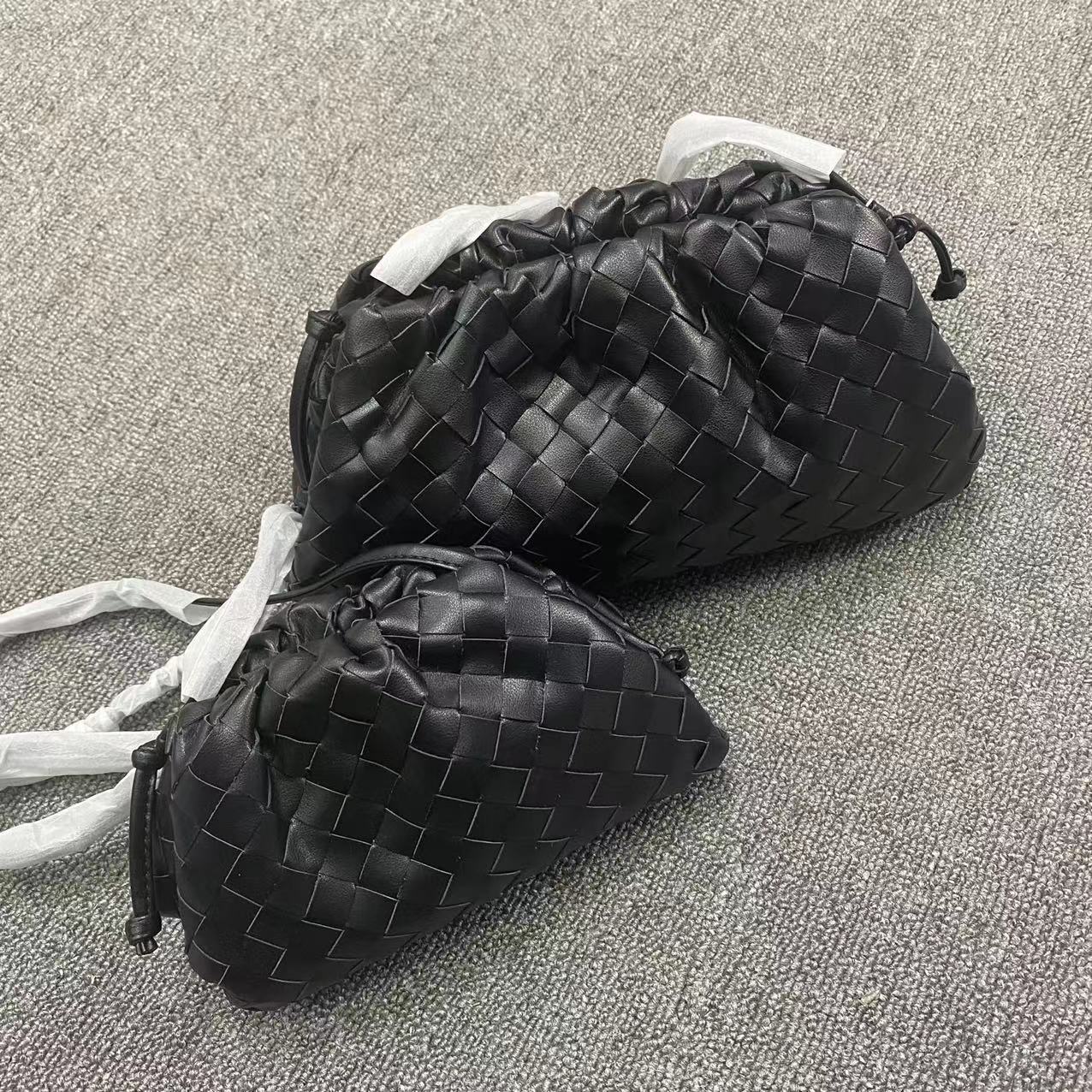 包包女皱褶饺子包真皮云朵包牛皮编织单肩斜挎包阿希歌同款时尚