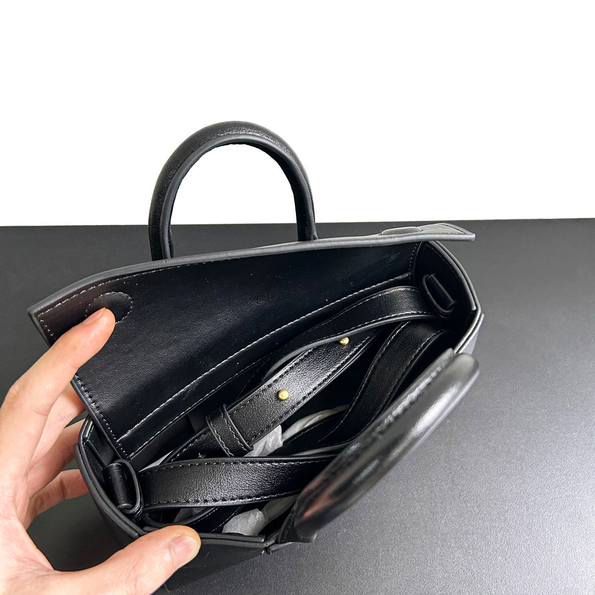 2023新款原创小众托特包大容量女包真皮编织手提包简约通勤质感包