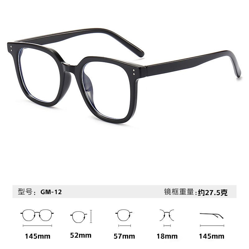 2025新款gm墨镜百搭显瘦高级感时尚圆框出街防晒太阳眼镜男女同款