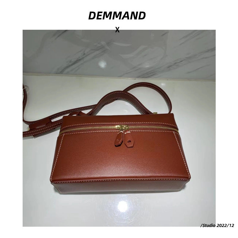 高级感复古腋下饭盒包女2023新款时尚百搭手提包通勤单肩斜挎包潮