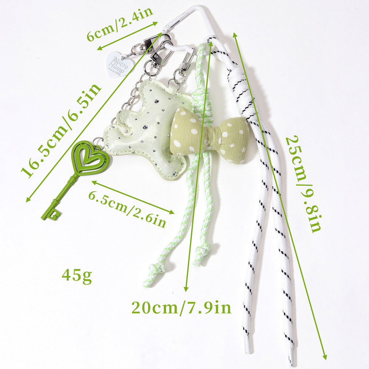 包饰工厂原创配搭PU皮革钻皮小熊包包挂件爱心金属钥匙蝴蝶结定制