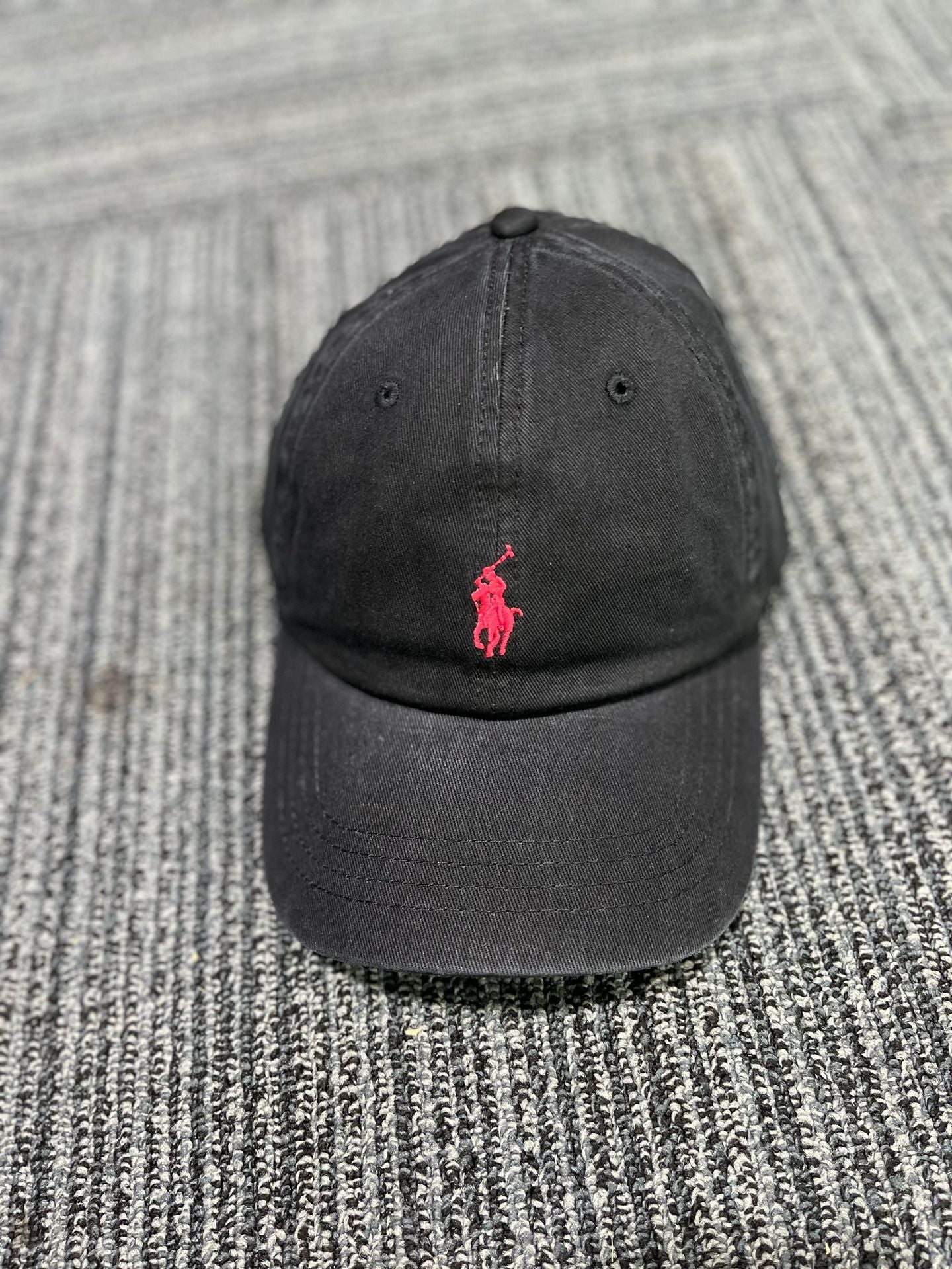 可扫码RL拉夫帽子男女鸭舌帽小马标刺绣灰色软顶polo保罗棒球帽