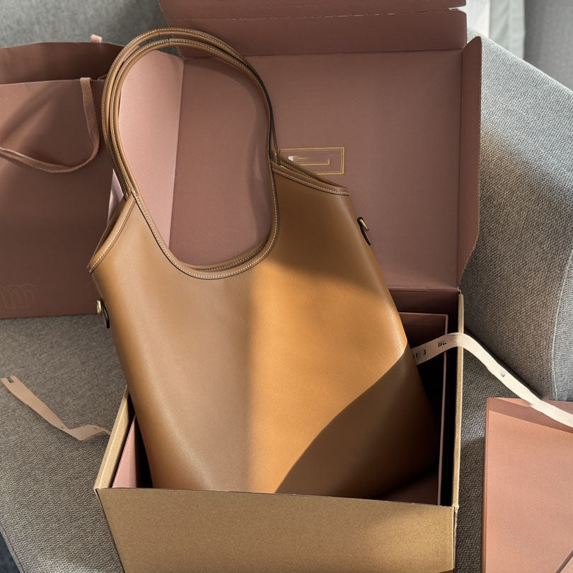 缪家公文保龄球tote张元英同款月牙IVY托特包hobo松弛感拿捏住了