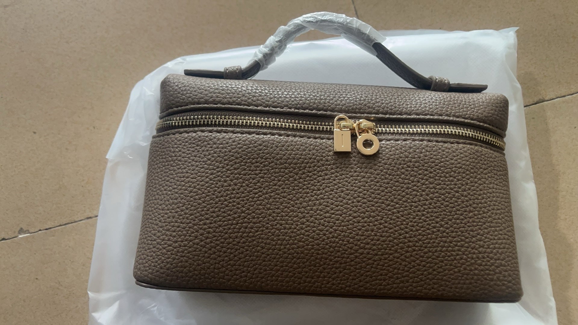 跨境LP饭盒包lp19盒子包真皮女包gigi同款piana手提单肩斜跨包女