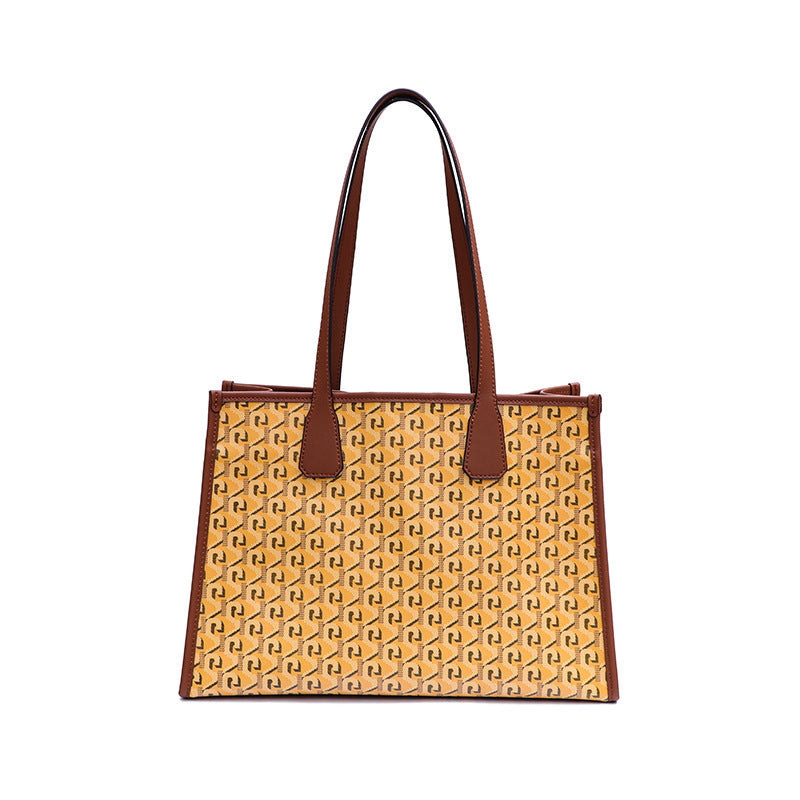 托特包大容量高级感小众时尚狗牙单肩女包新款简约洋气质感腋下包