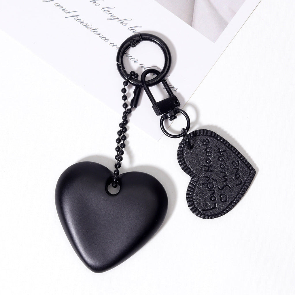 跨境热销磨砂质感亚克力包包挂件杯子挂饰挂件扎带时尚热销桃心