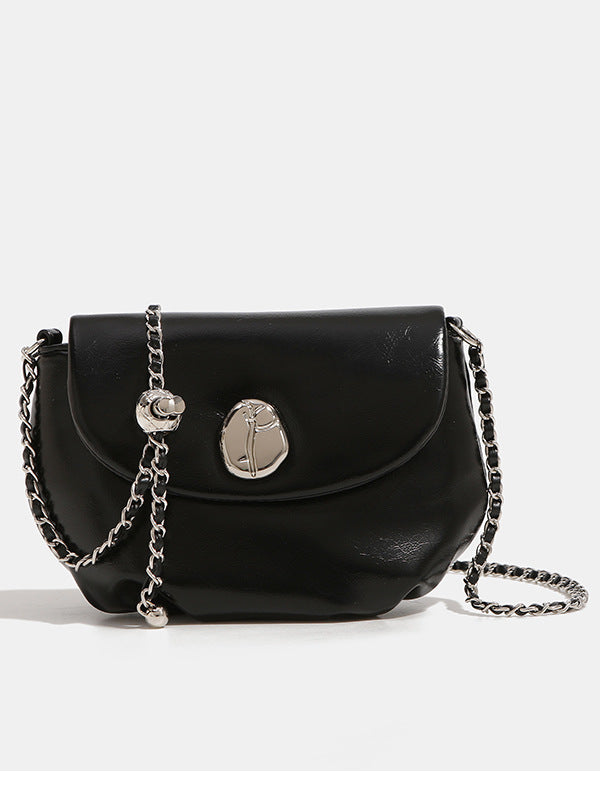 链条包夏天通勤斜挎小包包小众马鞍包包女2023新款潮高级质感单肩