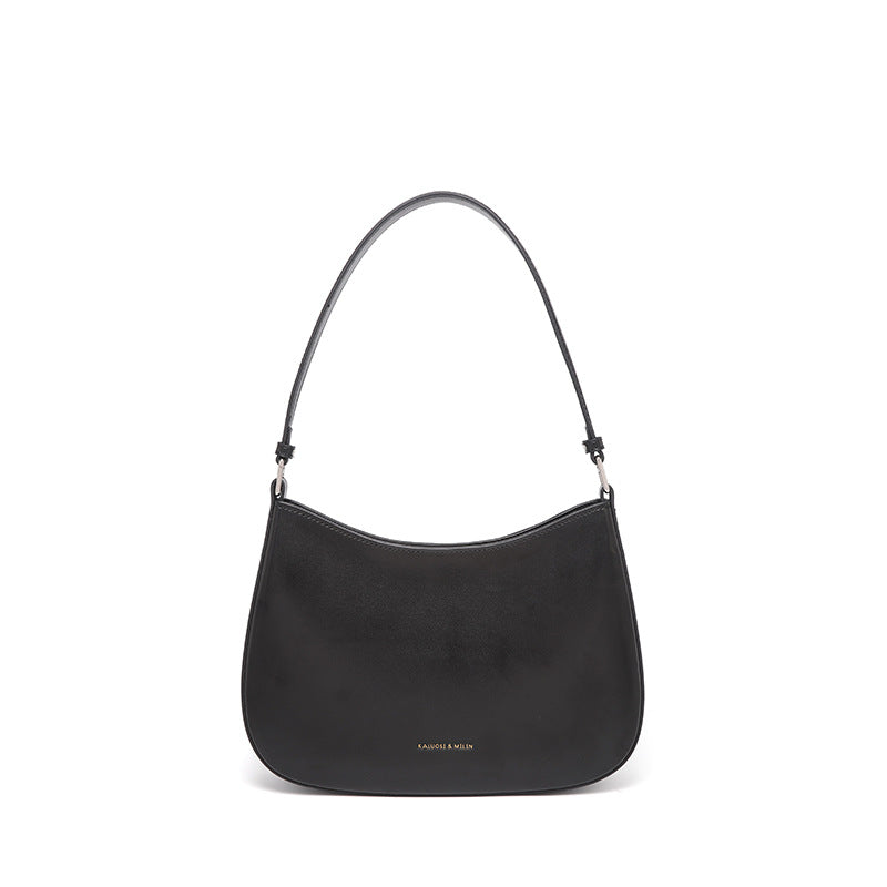 复古高级感手提单肩包韩国小众潮流百搭新月包外贸质感简约腋下包