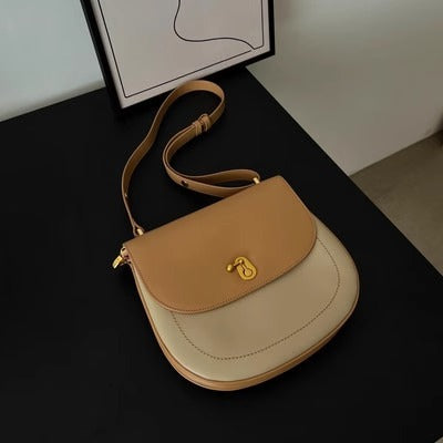 网红包包女2024时尚复古半圆马鞍包小众高级感质感单肩斜挎包代发