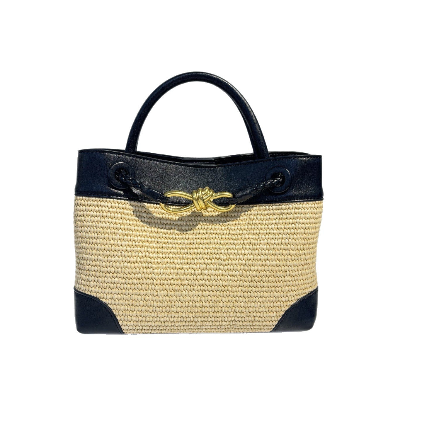 2025跨境新款包包彩虹草编单肩包包女休闲水桶包沙滩慵懒风女包